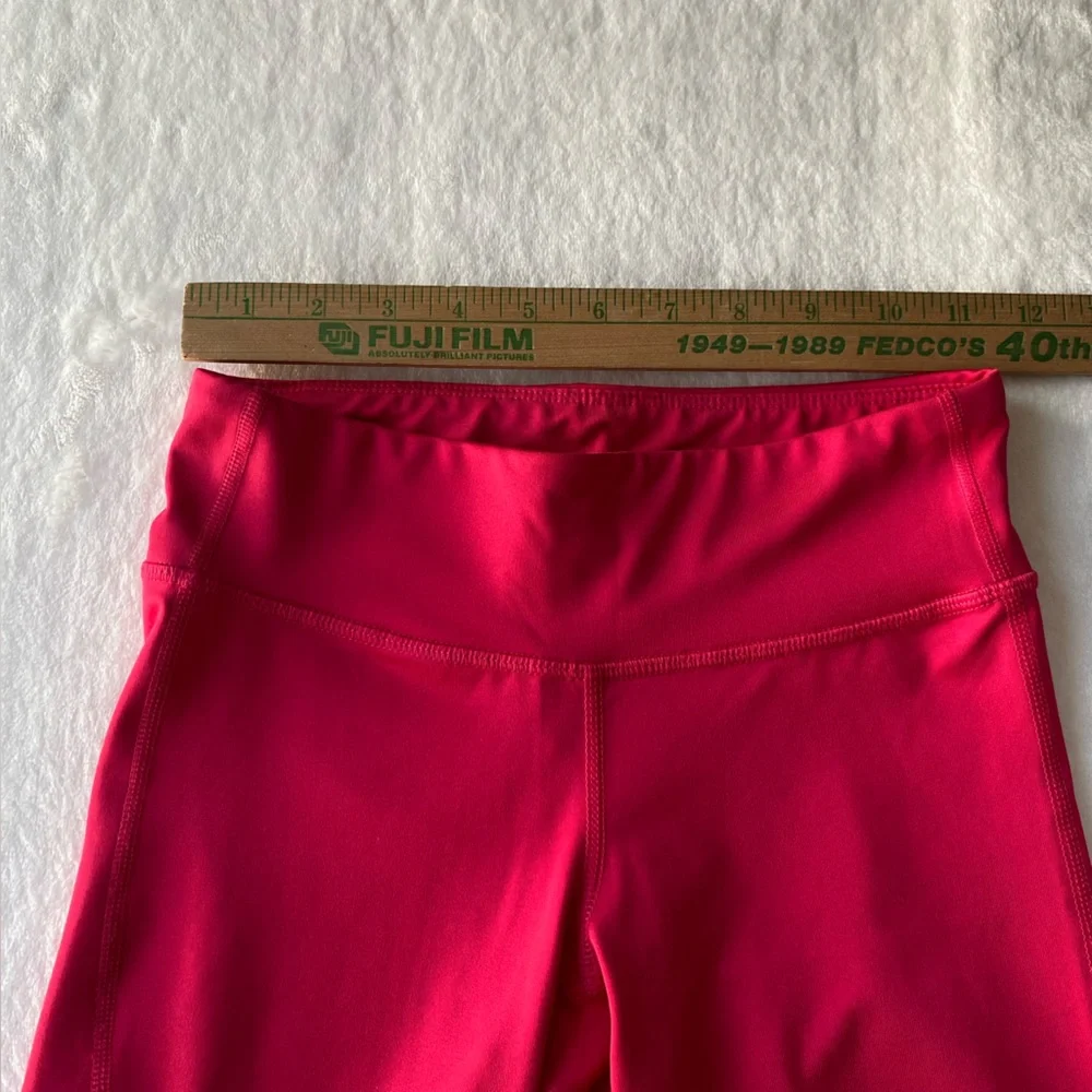 Old Navy Powerpress Leggings‎ Mid Rise Crop Mesh Size 10/12 Pink